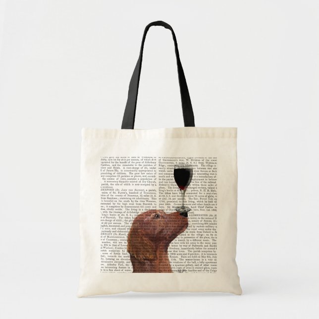 Red Setter Dog Au Vin Tote Bag (Front)