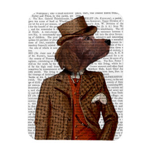 Red Setter Rider Portrait Magnet