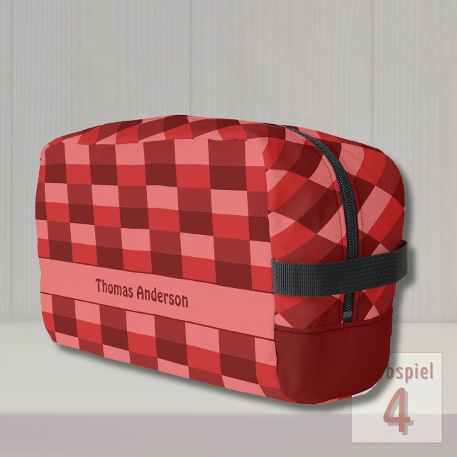 Red Shades Colour Blocks Dopp Kit (Creator Uploaded)