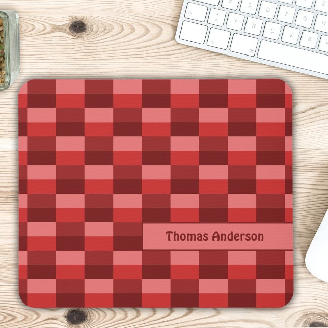 Red Shades Colour Blocks Mouse Pad (Creator Uploaded)