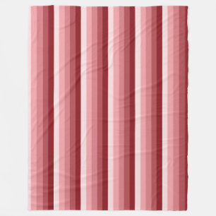 Red shadow stripes fleece blanket