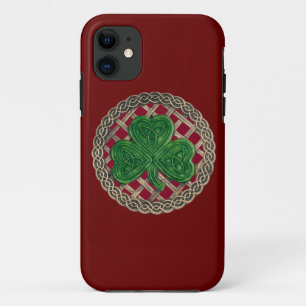 Red Shamrock And Celtic Knots iPhone 5G Case