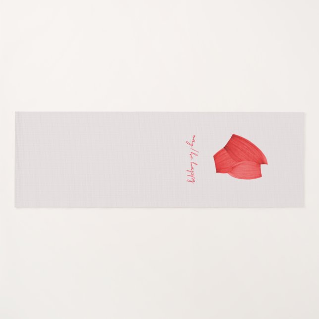 Red Shape mit Affirmation Yogamatte Yoga Mat (Front (Horizontal))