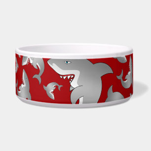 Red shark pattern