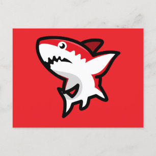 Red Shark Postcard