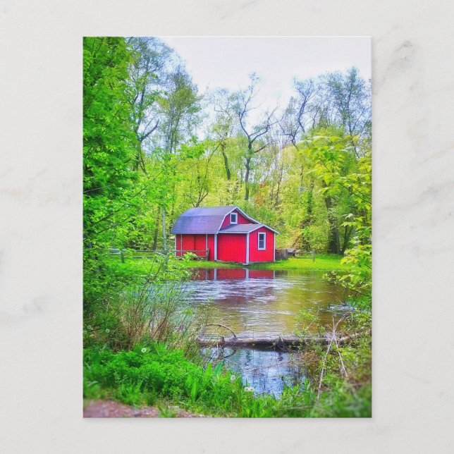 RED SHED POSTCARD (Front)