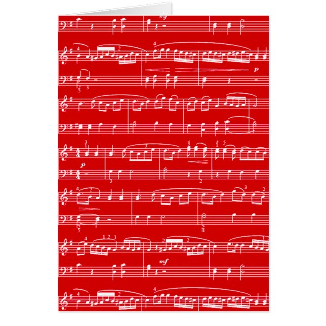 red sheet music (Front)