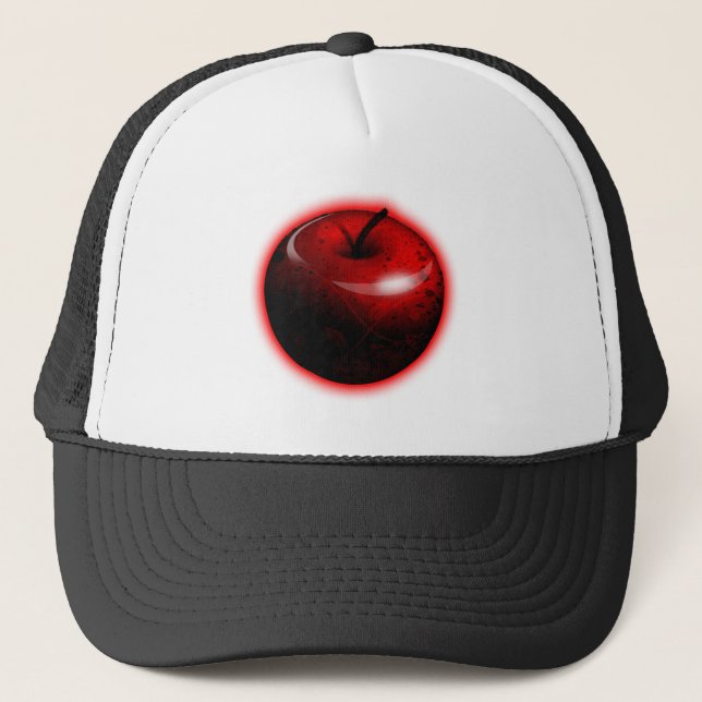 Red Shiny Apple -  Forbidden Fruit Trucker Hat (Front)