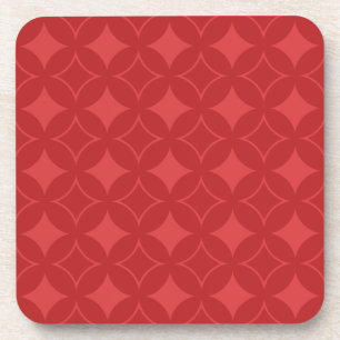 Red shippo pattern coaster