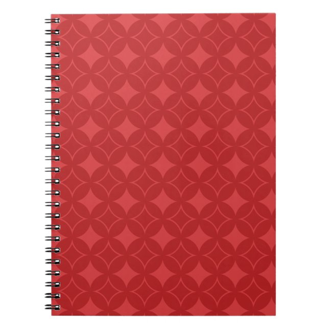 Red shippo pattern notebook (Front)