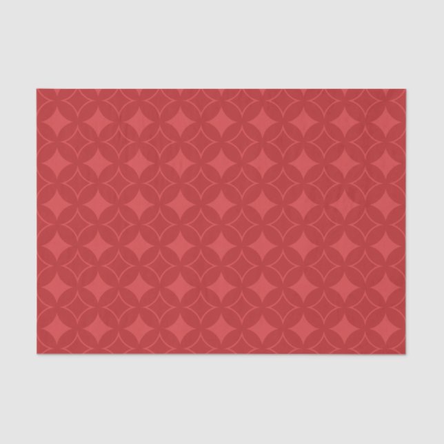 Red shippo pattern tissue paper (Front)