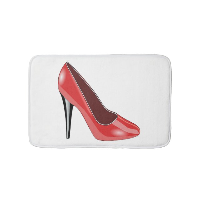 Red Shoe Bath Mat (Front)