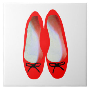 Red Shoes Ceramic Tile