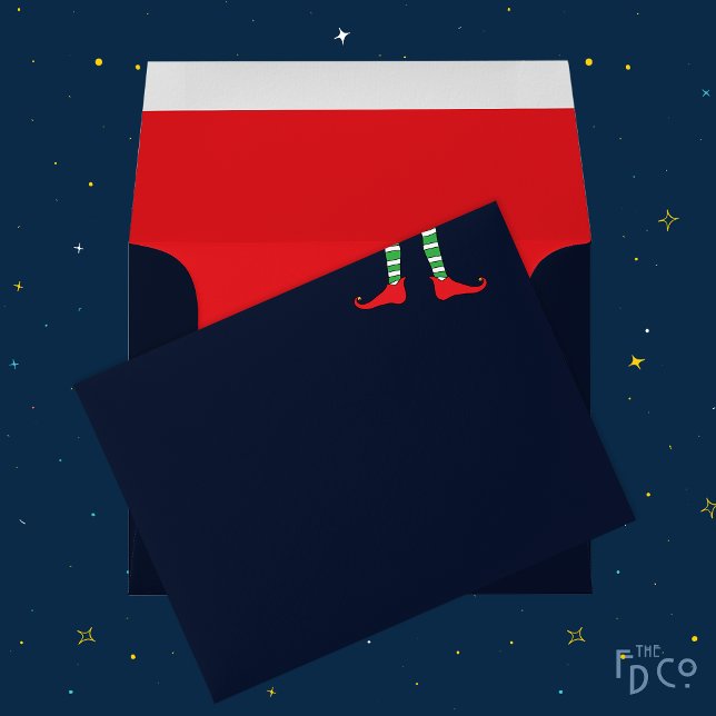 Red Shoes, Elf Legs, Bright Red Inside, Dark Blue Envelope (Creator Uploaded)