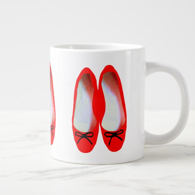 Red Shoes Large Coffee Mug (Right)