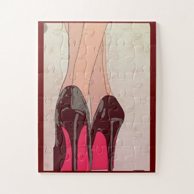 Red shoes puzzles (Vertical)