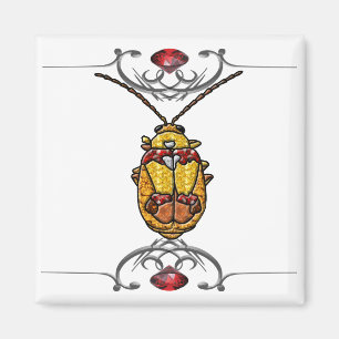 Red Shouldered Leaf Beetle Magnet