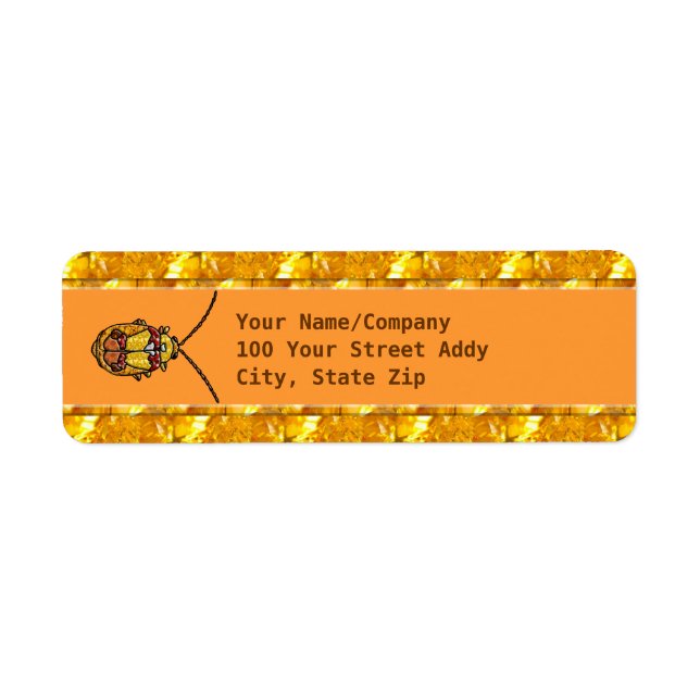 Red Shouldered Leaf Beetle Return Address Label (Front)