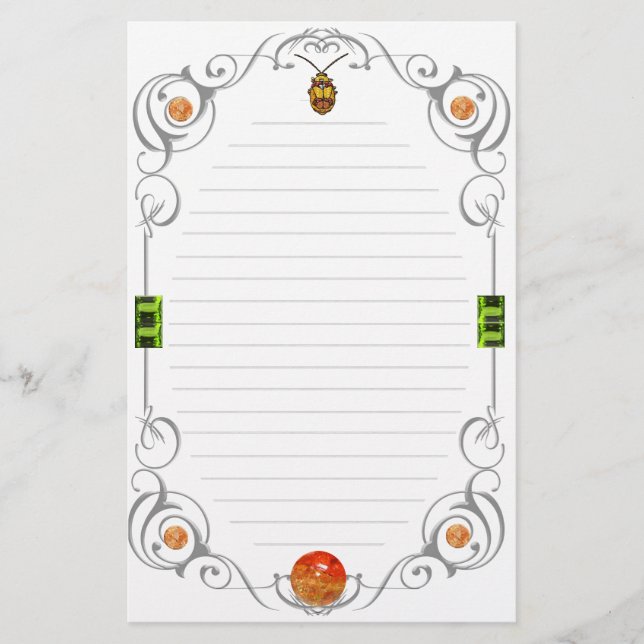 Red Shouldered Leaf Beetle Stationery (Front)