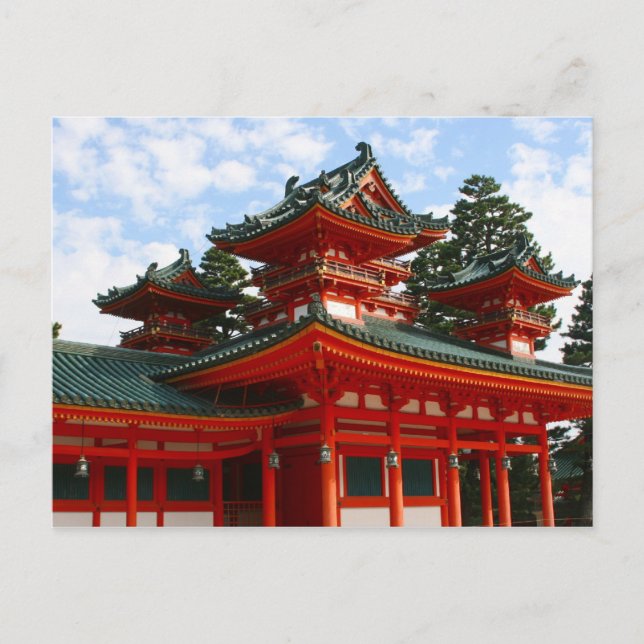red shrine japan postcard (Front)