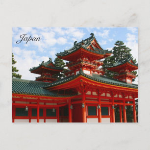 red shrine postcard