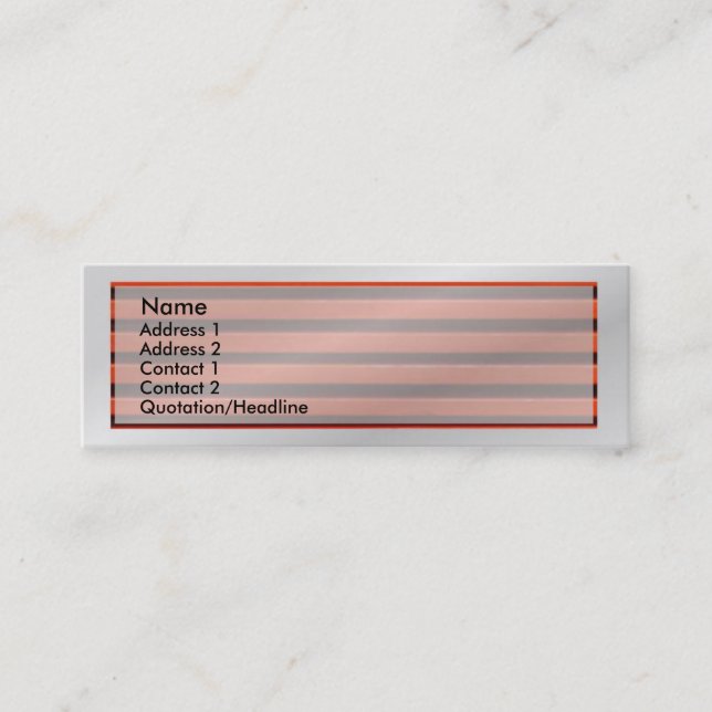 Red Shutter Transparent Profile Card (Front)
