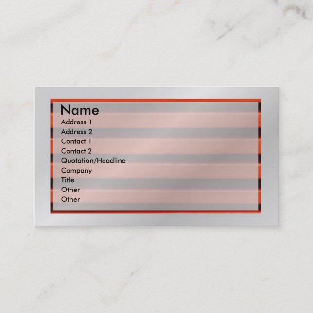 Red Shutter Transparent Profile Card (Front)