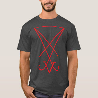 Red Sigil of Lucifer Witchcraft Magick Satan Occul T-Shirt