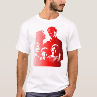 Red Silhouette Family Love – Together We Belong T-Shirt