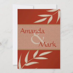 Red Silk Customisable Wedding Invitation