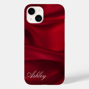Red Silk   Satin Illusion iPhone Case