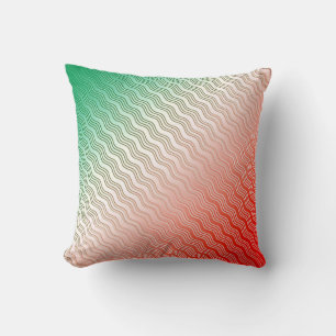 Red Silver Green Cushion