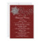 Red Silver Winter Rehearsal Dinner invite
