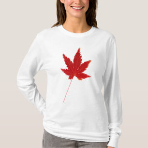 Red single autumn leaf T-Shirt