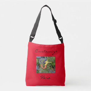 red sirena mermaid crossbody bag