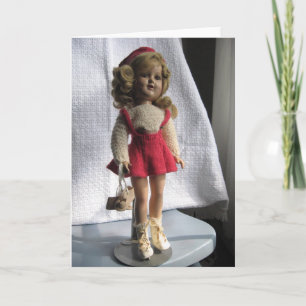 Red Skater Doll 1 Greeting Card - Blank