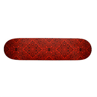 RED SKULL BANDANA BOARD SKATEBOARD