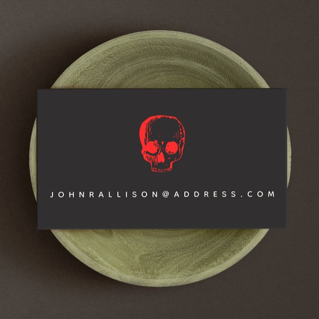 Red Skull Black Calling Card (Creator Uploaded)