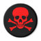 Red Skull & Crossbones Magnet