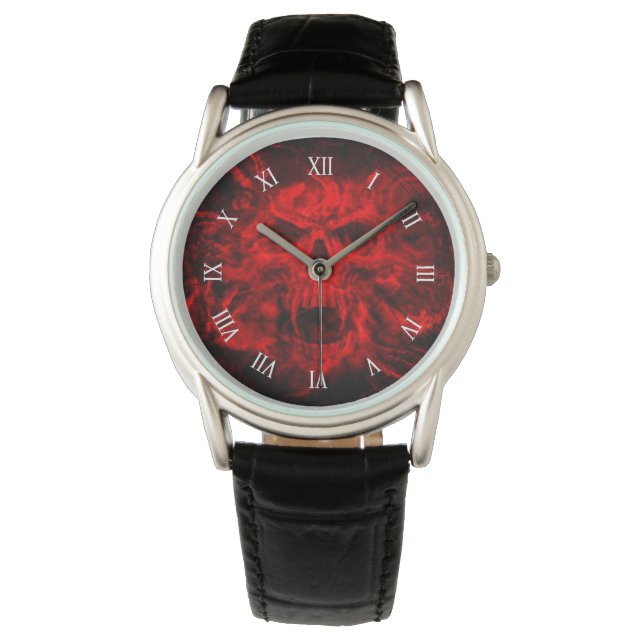 red skull head spot watch (Front)