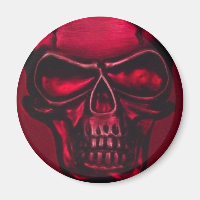 RED SKULL MAGNET (Front)