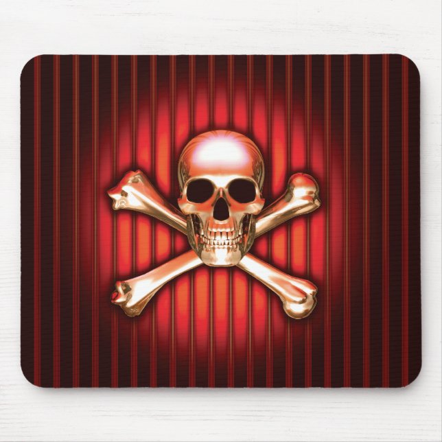 Red Skull Mouse Pad (Front)