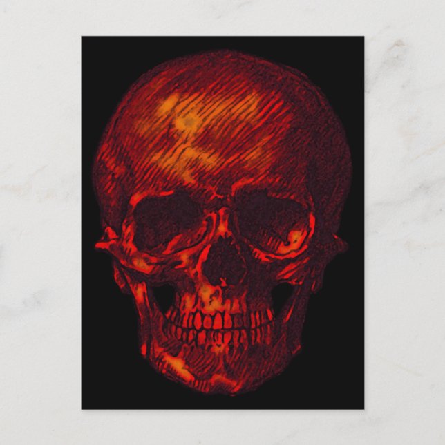 Red Skull Postcard (Front)