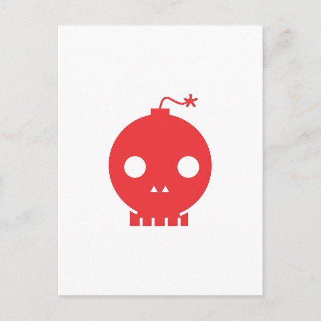 red skull postcard (Front)