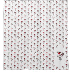 red skull Shower Curtain