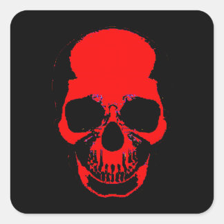 Red Skull Sticker - Skull Sticker - Blood Skull