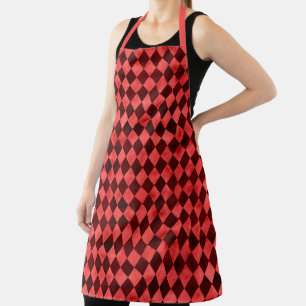 Red Skulls and Sunflower Series Design 10 Apron