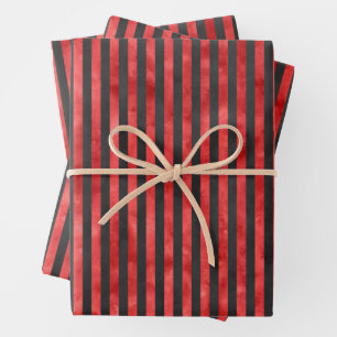 Red Skulls and Sunflower Series Design 11 Wrapping Paper Sheet