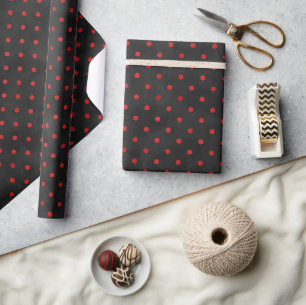 Red Skulls and Sunflower Series Design 14 Wrapping Paper