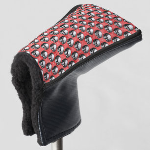 Red Skulls and Sunflower Series Design 8 Golf Head Cover